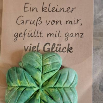Kleeblatt aus Raysin, Glücksbringer to Go  