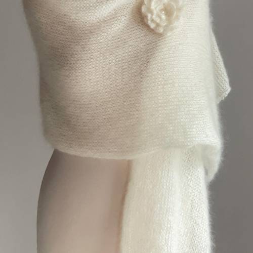 In vielen Farben!Braut Stola,Hochzeit,Sahne creme,Tuch,Braut Umhang!Mohair, Seide!