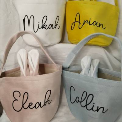 Personalisiertes Osterkörbchen mit Namen – Osterkorb Kinder – Ostertasche personalisiert – Oster Geschenk Kinder