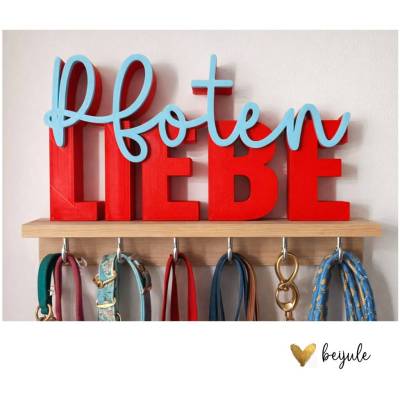 Schriftzug Pfotenliebe - 3D Druck
