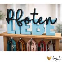 Schriftzug Pfotenliebe - 3D Druck