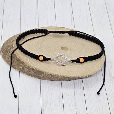 Sakralchakra Armband | Edelstahl | Orange Miracle Beads | Kreativität & Lebensfreude | Handgefertigt | Schiebeknoten