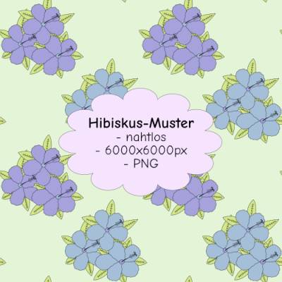 Nahtloses Hibiskus Muster PNG – Hochauflösendes Design für kreative Printprojekte