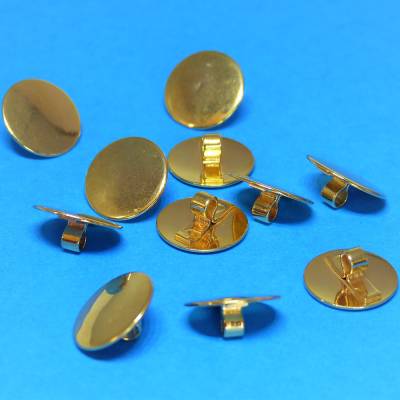Knöpfeset gold, Metallknöpfe, Ösenknöpfe, Knopfset, 10 Stück, 14mm, Uniformknopf, Blazerknopf, Diy Nähen Zubehör