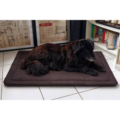 Hundedecke groß (Farbbeispiel choco) aus Polstercanvas in 36 Farben