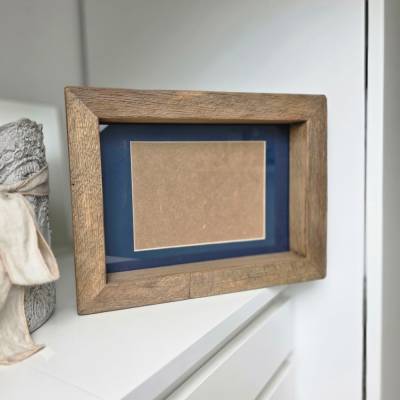 Bilderrahmen  Holz Altholz B2435 Standbilderrahmen gemacht aus Alteiche zur Hochzeit als  Geschenk zur Geburt