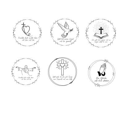 Kirche Bundle PNG SVG Datei - Download Plotterdatei - Plotter File - Kirche Fisch Bibel Kreuz Christlich -Cricut