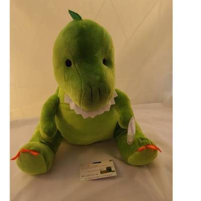 Dino Grün Kuscheltier Bestickung mit Wunschtext 42 cm verschiedene Texte möglich