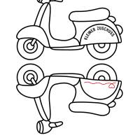 Schüttelkarte Mofa Design