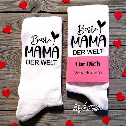 Beste Mama der Welt Socken /Tennissocken/Mama Socken /Muttertag /Strümpfe/ Geschenk für Mütter