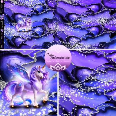 Stoffpanel French Terry „Aurorabell“ - Eigenproduktion (Überbreite)