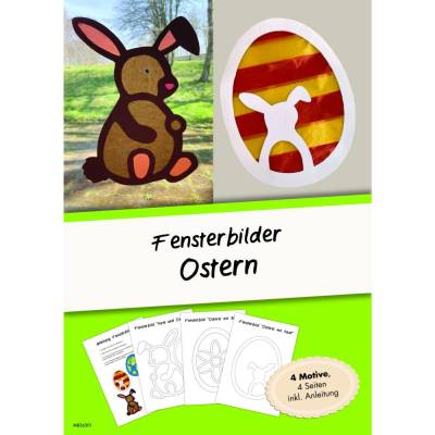 Fensterbilder Ostern – Bastelvorlagen zum Ausdrucken für frühlingshafte Deko