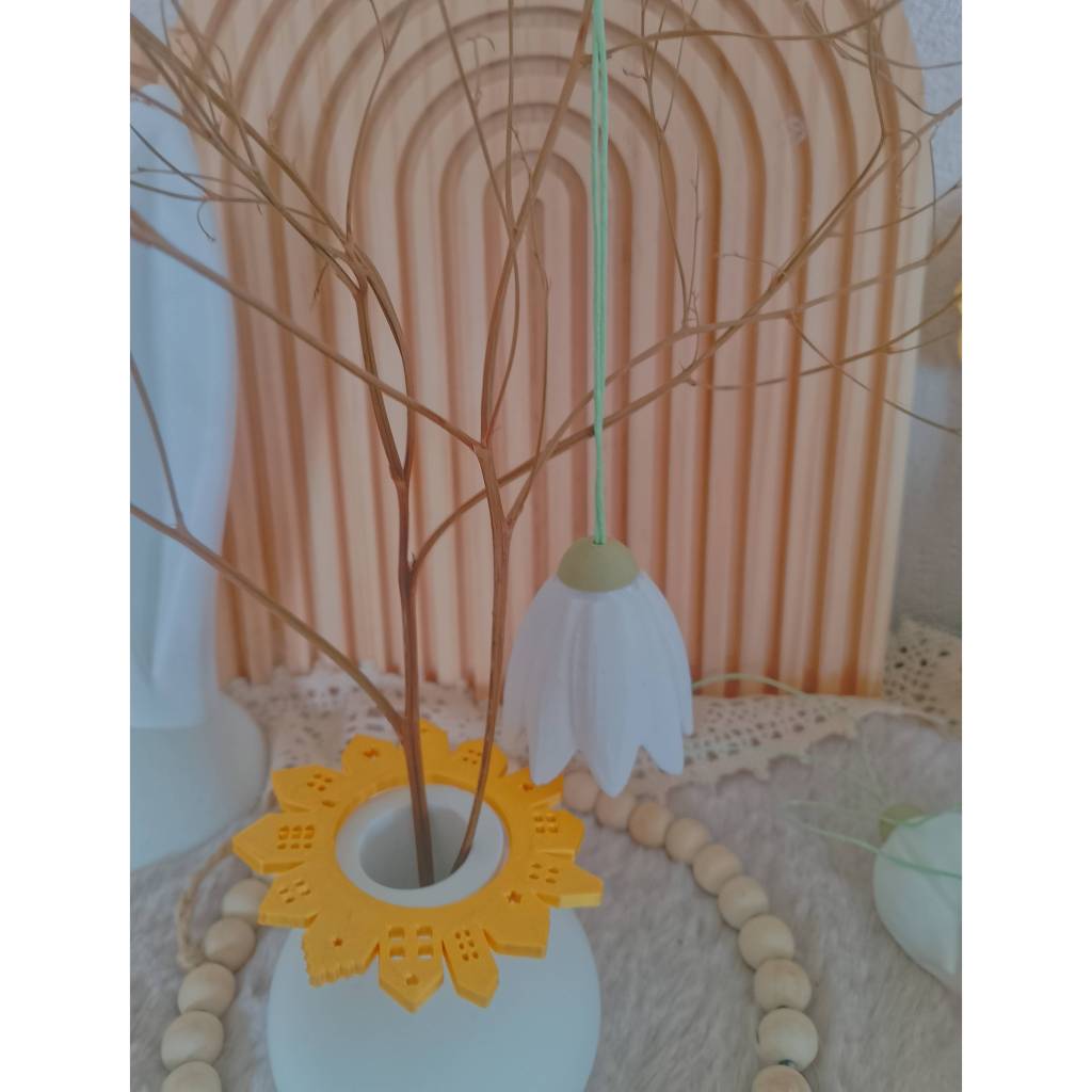 Frühlingsblumen 3D gedruckt zum Aufhängen Bild 2