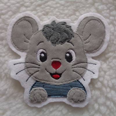 Maus Mäusejunge  Aufnäher Applikation Patch Kinder