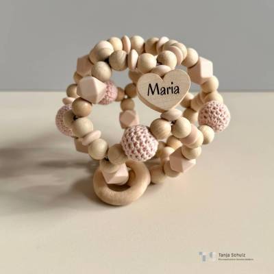 Tanja Schulz Shop | Motorikball mit Namen | Baby Motorik fördern | Geburt & Taufe | Babygeschenk | Personalisiert