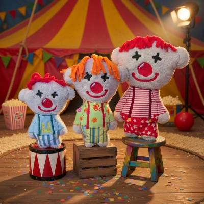 Stickdatei Clown In the Hoop Teddy – Maschinenstickerei Set 2648 | Design-by-Jasmina