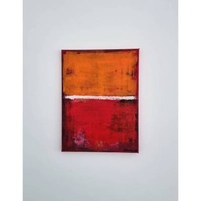Acrylbild Abstrakt 30 x 40 cm, modernes Original Gemälde, zeitlose Wandkunst auf Leinwand, handgemaltes Unikat, signiert