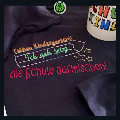 DreamEmbroid "Schule aufmischen" digitale Stickdatei