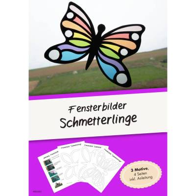 Fensterbilder Schmetterlinge – Bastelvorlagen zum Ausdrucken für frühlingshafte Deko