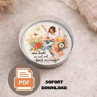Teelicht Botschaft Achtsamkeit PDF – DIY Geschenkidee zum Ausdrucken & Sofort-Download