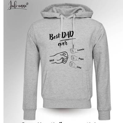 Papa Hoodie - personalisiert mit Kindernamen