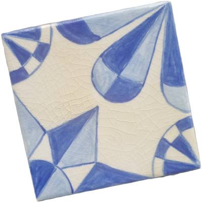 Villeroy&Boch Fliesen "Friesensterne" 10,8x10,8  handbemalt – Handmade Unikate
