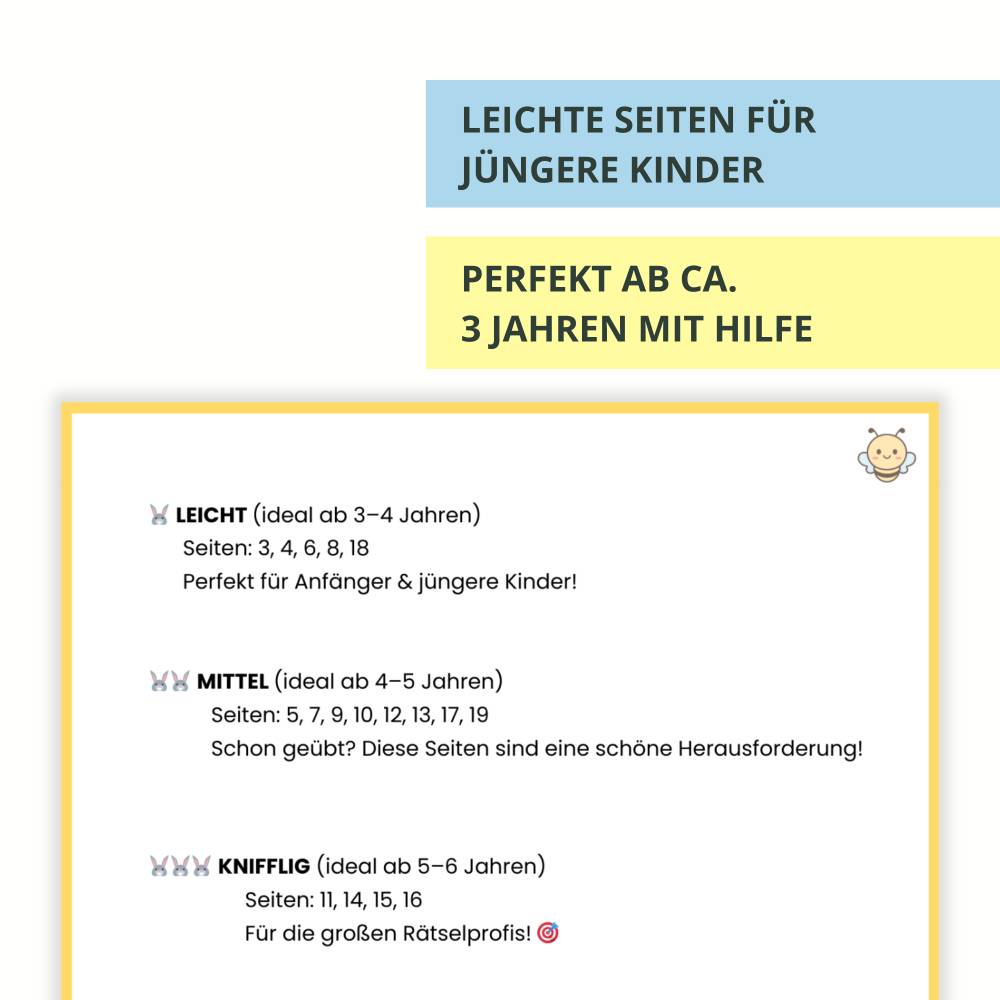 Oster Rätsel Aktivität Kinder 4–6 | Zählen & Logik Arbeitsblatt | Suchspiele + Denkaufgaben | PDF Digitaler Download Bild 6