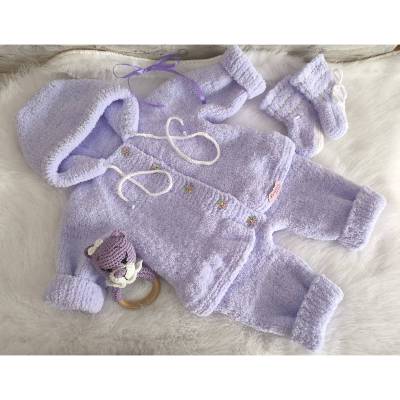 „Lavendeltraum – Zauberhaftes Baby-Set für kleine Prinzessinnen“ (Größe 62/68)