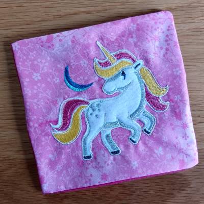 Körnerkissen mit Applikation Einhorn