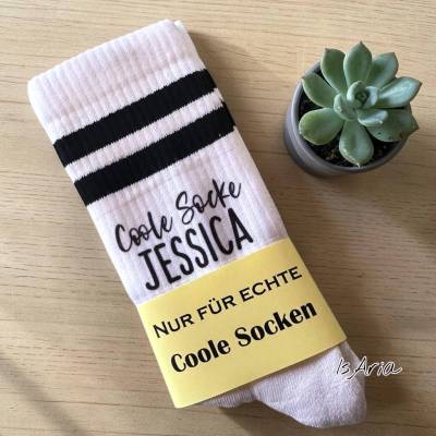 Coole Socke mit Namen … Socken/Namenssocken/personalisiert/Tennissocken/Männer-Geschenk/Geschenkidee Geburtstag