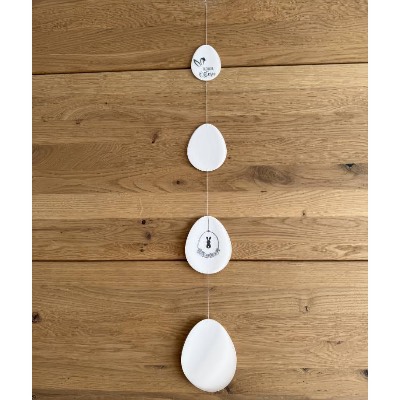 Ostergirlande aus (Transparent-) Papier