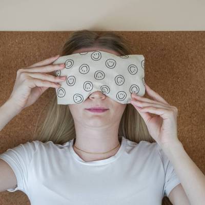 Augenkissen für Yoga & Meditation – Bio Dinkel Füllung, Lavendel Duft & angenehm, mit waschbarem Baumwollbezug