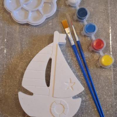 DIY Raysin Segelboot Malset – Komplettset mit Pinseln, Farben & Mischpalette