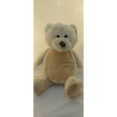 Kuschelbär Teddy 45 cm personalisiert – Wunschtext bestickt – Individuelles Stofftier Geschenk