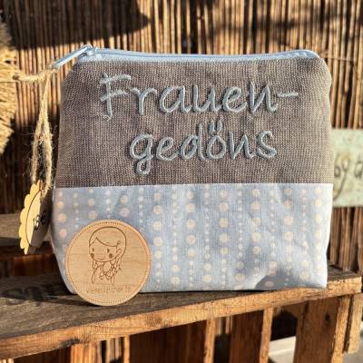 Frauengedöns // Schminktasche // Kosmetiktasche // Geschenk// Schminktäschchen