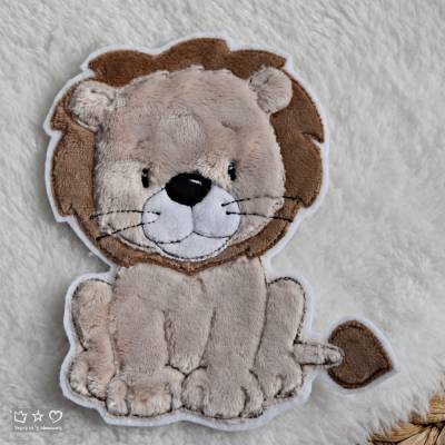 Applikation/Aufnäher/Bügelbild niedlicher Löwe