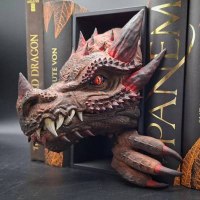 Book Nook - Feuer Drache
