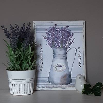 Holzbild Shabby Chic handgemacht 