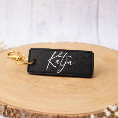 Personalisierter Schlüsselanhänger (verschiedene Farben) mit Wunschname