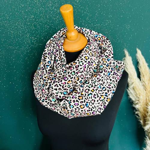 Damen/Kinder-Loop-Schal Leo Look