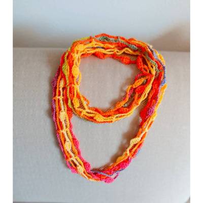 Loop Gehäkelter Sommerschal Accessoire Schlauchschal