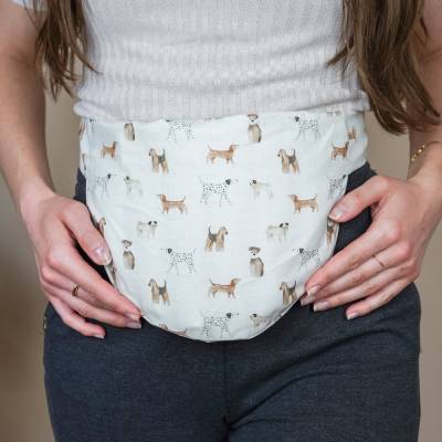 Belly Wrap Hunde – weiches Wickelband aus Baumwolle, handgemacht, ideal für Entspannung & Wohlbefinden