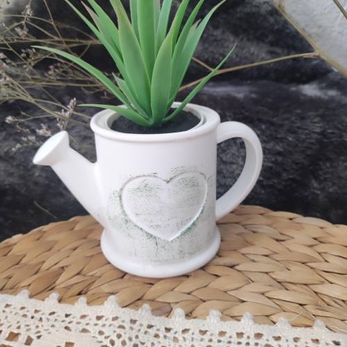 Deko Gießkanne Dekoartikel Gießkanne Dekokanne  Fensterdekoration Blumentopf als Gießkanne