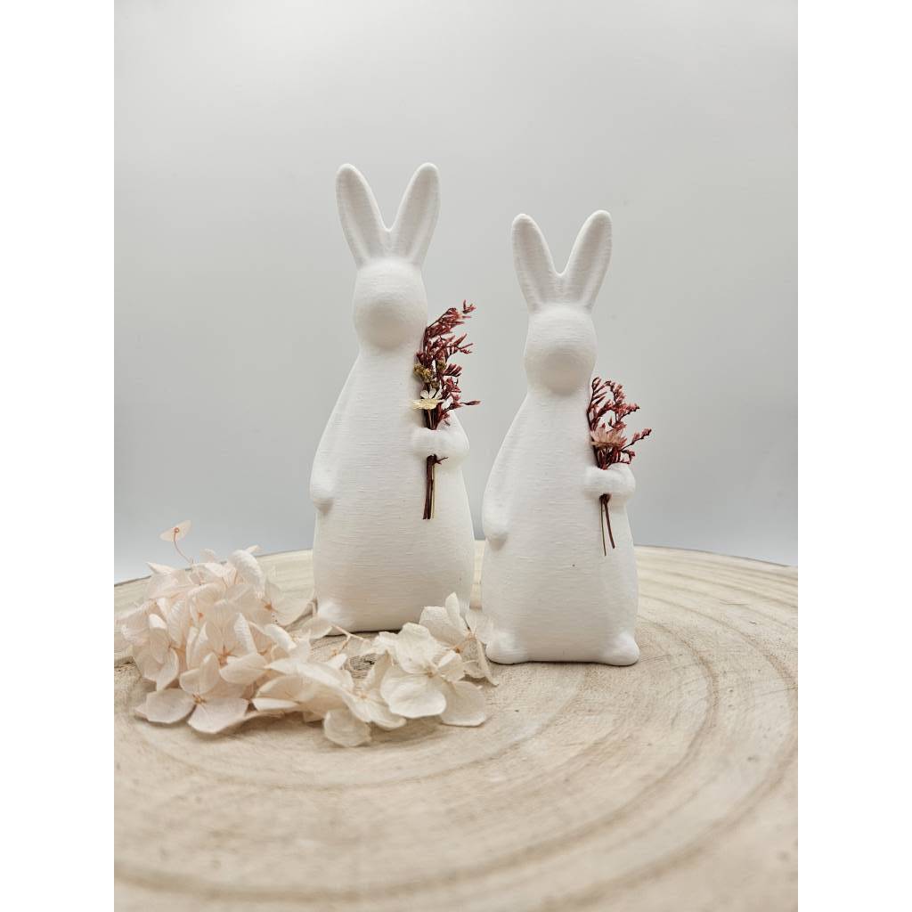 Osterhase Deko modern - Minimalistische Osterhasen Deko - Skandi Osterdeko - 3D gedruckter Hase
