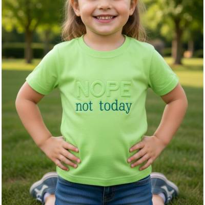 Stickdatei Nope not today 3D Trapunto Schrift – Exklusives Set von Design-by-Jasmina