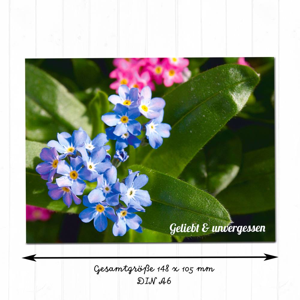 Trauerkarte Sternenkind „Geliebt & unvergessen“ | Postkarte Gedenken Fehlgeburt | Stille Geburt Bild 4