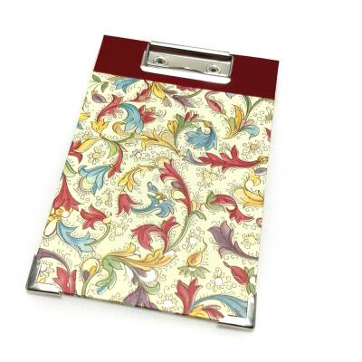 Klemmbrett Mini bunt – Zettelhalter 10,0 x 15,0 cm mit Buchecken, handgefertigt