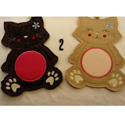 MugRug Katzen Cat Set Untersetzer Geschenk 18 x 24cm Deko(2ér Set) Untersetzer Geschenk