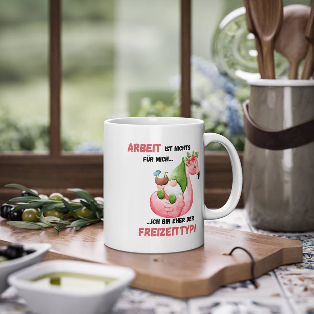 Lustige Arbeit Tasse Freizeittyp Geschenk Büro Kollegen Spruch Tasse Arbeit ist nichts für mich Humor