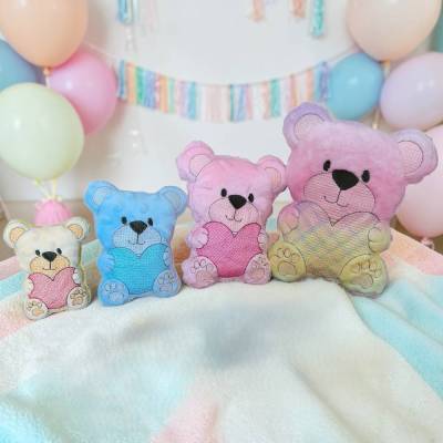 Stickdatei Teddy Peggy In the Hoop Set 2652 – Maschinenstickerei von Design-by-Jasmina